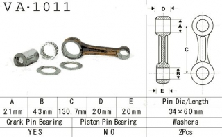 VESRAH ojnica, HONDA ATC 350X '85-'86, TRX 350 '86-'89